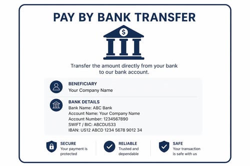 Pay by Bank Transfer