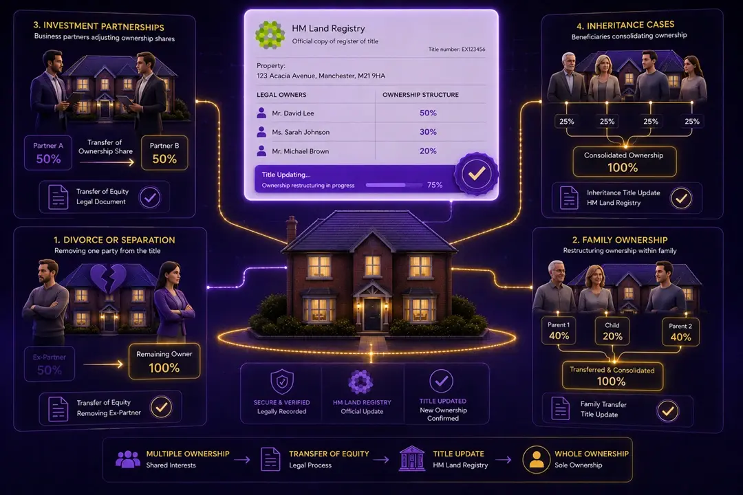 Divorce or Separation, Family Ownership, Investment Partnerships, Inheritance Cases