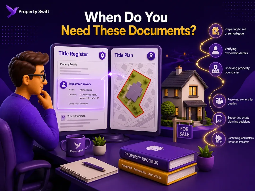 official copy of the Title Register and Title Plan is commonly required